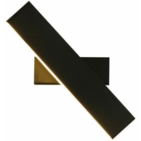 6W LED Wall Sconce Black Lamp Creative Design Indoor Light Fixture Almost 360 Degree Rotation Cool White Wall Lamp for Bedroom Living Room Office Hallway (Black, Warm Light) (1/3)