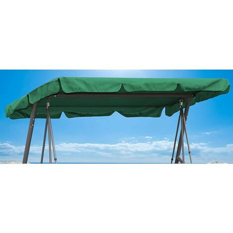 Replacement Roof Universal 3 Seat Swing Replacement Cover Awning (Only Canopy Cover) 19512515cm Dark Green