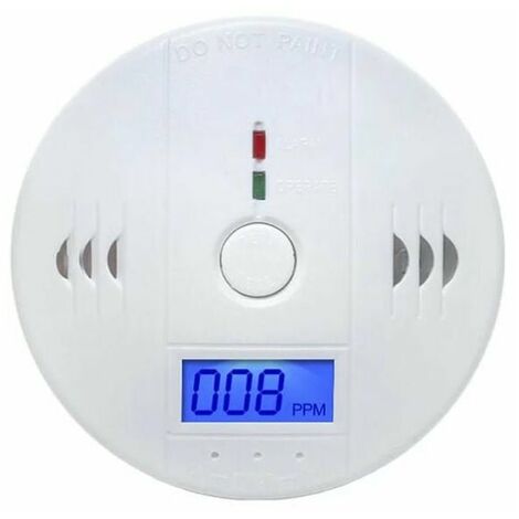 10 Year Life Carbon Monoxide Alarm,Digital Display CO Detector,Battery powered