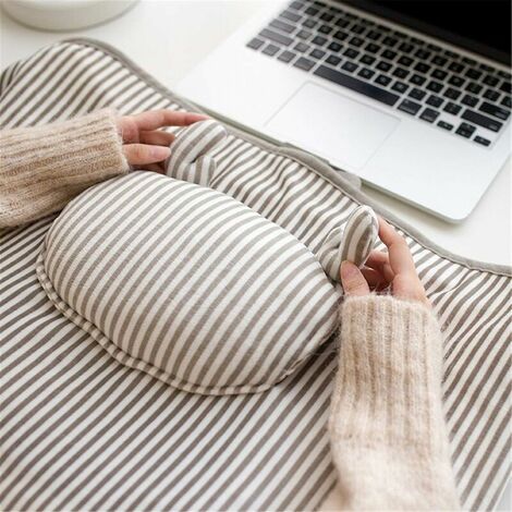 USB Heated Blanket Heated Scarf Electric Plush Blanket USB Rechargeable Scarf Electric Heating Pad Plush Arm Blanket with 3 Heat Settings Color
