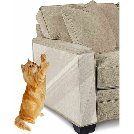 Anti-Scratch Tape for Cats, 8 Pieces Furniture Protector, Double Sided Transparent Anti-Scratch Dressing Tape Sheets for Cats - Sofa, Door, Walls, Carpet Protector