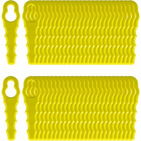 Pack of 60 Replacement Blades Compatible for Ryobi Edger, Double Head Serrated Blades RAC155 RAC157 RAC158 (1/5)