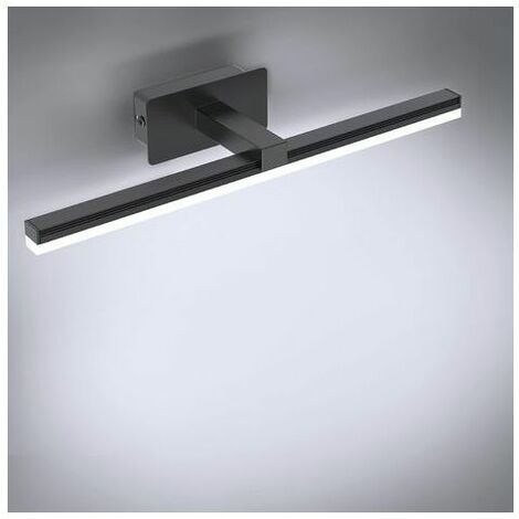 LED Mirror Lights 9W, Bathroom Mirror Lamp Cold White 6000K Mirror Front Lighting 40cm Bathroom Cabinet Lighting 720LM Led Mirror Wall Lamp for Bathroom Toilet Bedroom Vanity (No Switch),Black (1/5)
