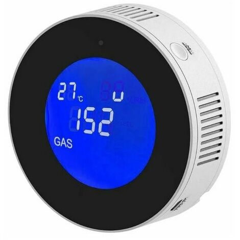 2.0 Natural gas detector and propane detector with LCD. Natural gas alarm/monitor is applicable to families, kitchens, campers, trailers and recreational vehicles. Plug in gas leak sensor for LPG, LNG (1/4)