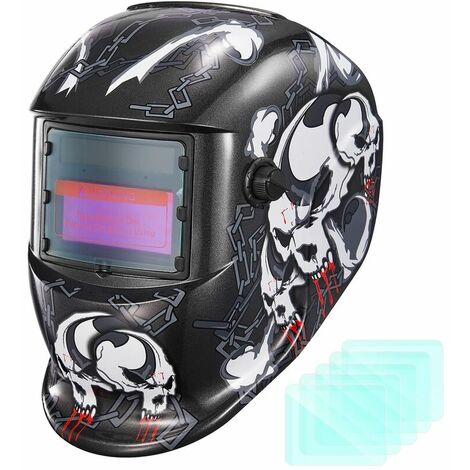 Welding Helmet, Sunscreen Auto Darkening Welding Helmet, DIN 9-13, Large Field of Vision, Protective, (1/5)
