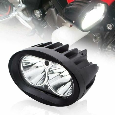 Motorcycle Auxiliary LED Lights, 20W Round LED Front Headlights 12V 24V Motorcycle Fog Lights Motorcycle LED Headlight 1800LM Motorcycle Auxiliary Headlights Truck Offroad Lights 4X4 ATV Quad Scooter (1/5)