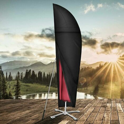 Cantilever Parasol Cover, Waterproof, Windproof, Anti-UV, Heavy Duty 210D Oxford Fabric Parasol Cover with Telescopic Pole (265x40/70/50cm) (1/5)