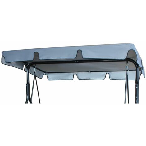 Replacement Roof Universal 3 Seat Swing Replacement Cover Awning (Only Canopy Cover) 16411415cm Grey