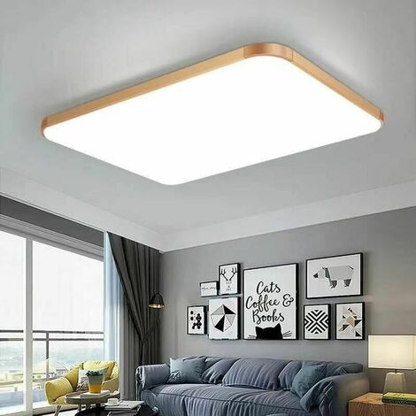 LED Ceiling Light with 24W Waterproof IP56 2400LM Cool White 6000K Square Ceiling Light for Outdoor, Bathroom, Corridor, Balcony, Garage, Kitchen 3030CM [Energy Class A]