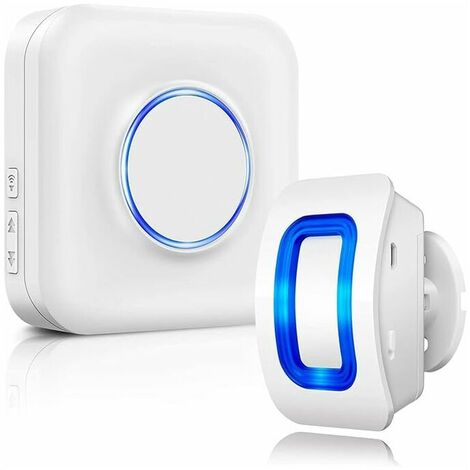 Motion Detector Alarm Wireless Security Alarm System 110 DB Infrared Motion Sensor Anti-theft Indoor 150M Wireless Doorbell for Home, RV, Garage, Store (1/5)