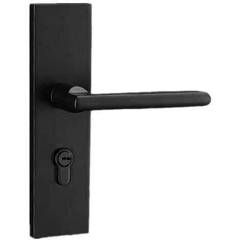 Door Handle Lever, Euro Lever Lock, Cylinder, Copper Keys, Zinc Alloy (1/4)