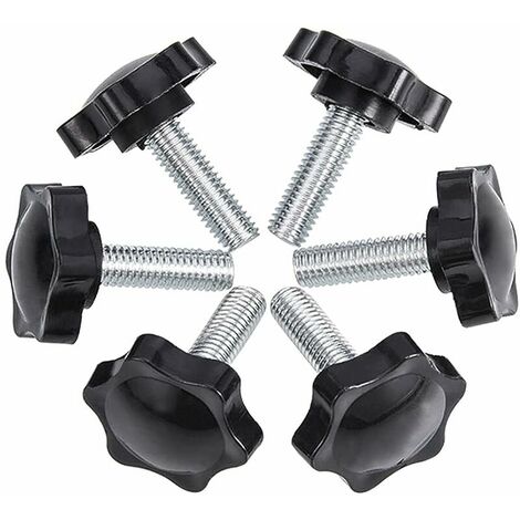 6 Pcs M85044 Thumb Screw Thumb Screw Plastic Thumb Screw Clips with Star Grip (1/5)