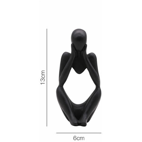 Modern and Simple Living Room Pattern Bedroom Decoration Soft Light Luxury Decoration Home Decoration Mini Abstract Creative Personality Decoration Focused Pattern - Black (1/5)