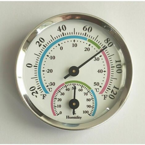 Hygrometer, greenhouse thermometer, garden thermometer, thermometer Hygrometer Wall dial hanging tester of high precision humidity gauge (1/5)