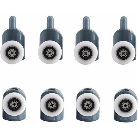 8 Pieces Shower Door Rollers Shower Door Roller Sliding Door Roller Door Roller Shower Door Roller Shower Door Rollers for Bathroom Shower Door 25mm (1/5)