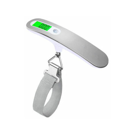 Luggage scale Electronic suitcase Portable scale Tare function Locking weight included for travel / mail / shopping Max 50 kg / 110 lb (LB, g, oz, kg) (1/5)