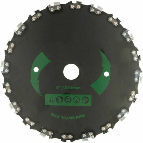 Universal 20 Teeth Mower Blade Right Angle Chainsaw Brush Cutter Saw Blade Garden Disc Machine Accessories 230mm Black (1/5)