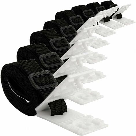 Solar Cover Fixing Kit for Swimming Pool - 8 Solar Cover Straps - Solar Cover Strap Kit - Fixing Coil Coil - Dimensions: 8pcs