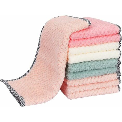 Microfiber Cleaning Cloth, Ultra Absorbent, Kitchen Household Cleaning Cloth, Washable Microfiber Cloths, Pack of 10, Size 25 x 25cm (1/5)