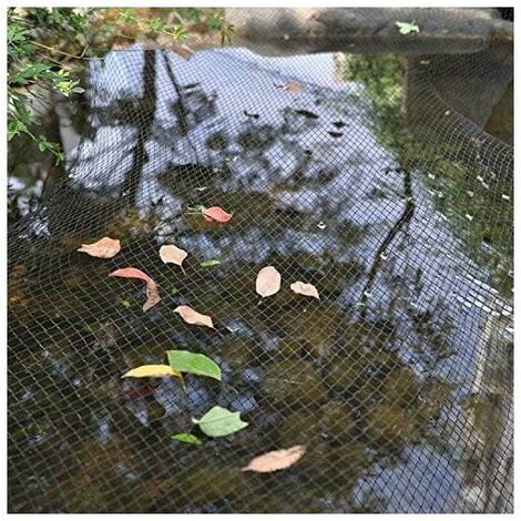 Protection net for garden pond 4 x 6 m Protection net for fish pond Fine mesh protection net against birds, dirt, leaves, herons. Including posts