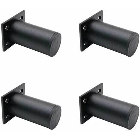 Set of 4 Adjustable Furniture Legs Matte Black , Aluminum Alloy 38x80mm, Cabinet Coffee Table TV Cabinet Legs, Cabinet Sofa Support Leg (1/5)