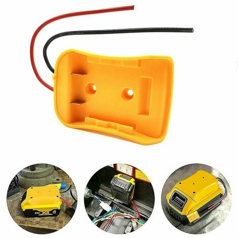 Battery Adapter Power Wheels Adapter for Dewalt 18v Battery Power Dock Holder Power Mount Connector. (1/4)