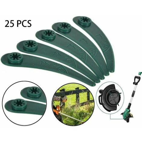 Trimmer Replacement Blades Without Trimmer Plastic Blades Replacement Plastic Grass Trimmer Blade Replacement Plastic Blades Trimmer Blades(25Pcs) (1/5)