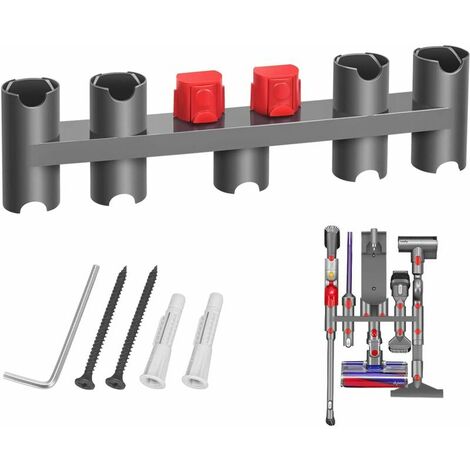 Accessory Holder for Dyson V11 V10 V8 V7 V15 SV10 SV11, Organizer Wall Mount for Dyson Vacuum Cleaner Stick with 9 Storage Outlets (1/5)