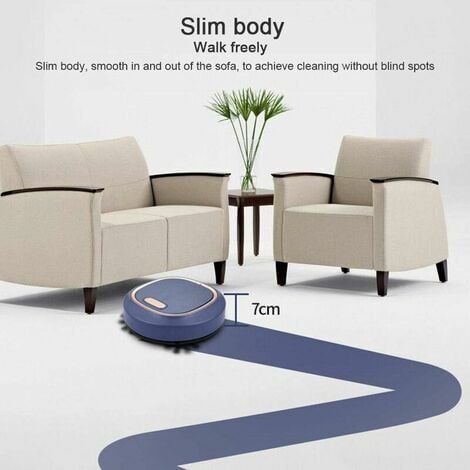 Robot Vacuum Cleaner, 3 IN 1 Floor Vacuum and Mop, Super Suction, 1500Pa Robot Vacuum Cleaner with Mopping Function, Ideal for Pet Hair Hair Dust