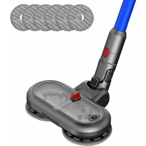 Electric mop head for Dyson V15 V11 V10 V7 V8 vacuum cleaner, Dyson brush attachment with removable water tank, 6 washable cloths, Dyson attachment with LED headlights (1/5)