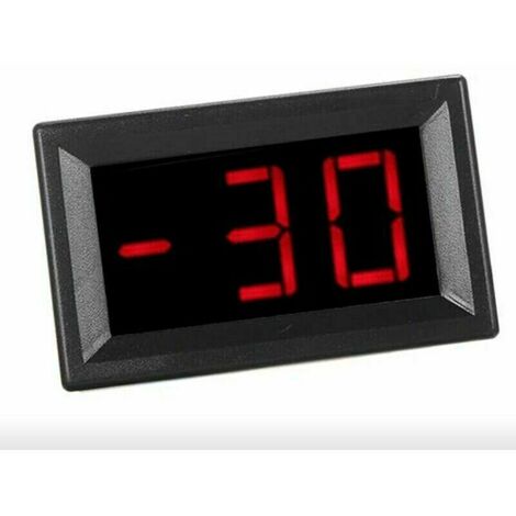 Digital thermometer -30800 degrees Celsius red light