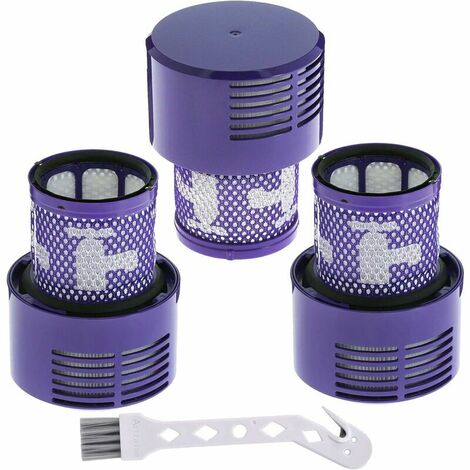 Pack V10 Filters for Dyson V10 Animal V10 Absolute V10 Total Clean V10 Cyclone SV12 Cordless Vacuum Cleaner Replacement Filters Washable Replacement Parts, Replacement Part 969082-01 & 96908201 (1/5)