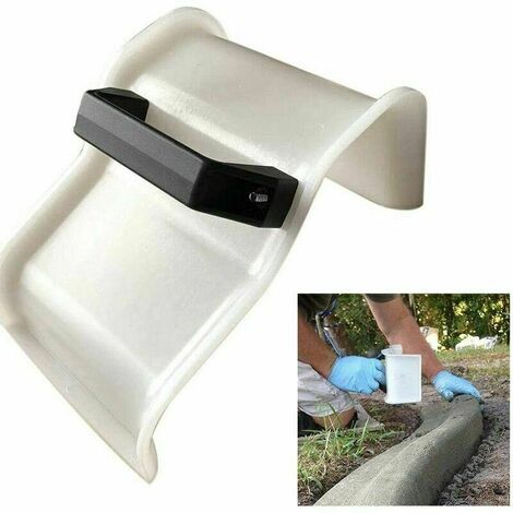 Plastering Trowel Construction Tools, Concrete Trowel Plastering Edging Trowel DIY Landscape Curb Toolwith Handle Masonry Hand Trowels