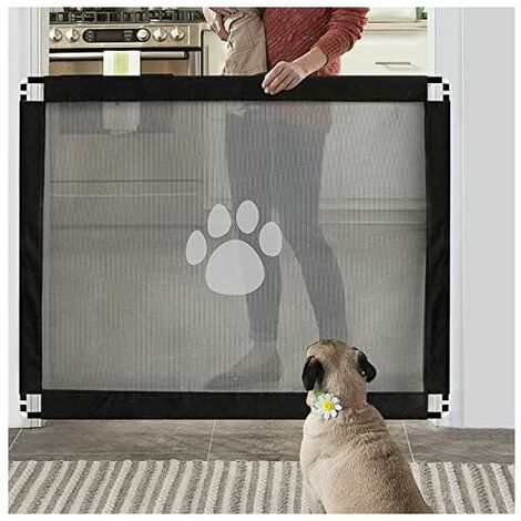 Easy to Install and Lockable Dog Gate Stair Gate Pet Barrier 80cm x 100cm (1/5)