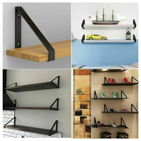 MAGIC 2Pcs Heavy Duty Metal Triangle Fixing Bracket, Wall Bracket ...