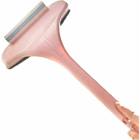 Window Cleaning Brush, Expandable Mesh Screen Cleaning Brush Multifunctional Glass Washing Kit Auto Car Wash Equipment Balcony Curtain Window Scraper Kitchen Bathroom (Pink) (1/5)
