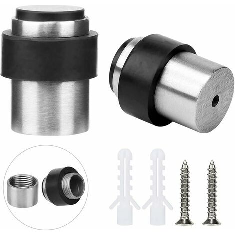 Set of 2 rubber door stoppers to protect the door from the wall or the floor (1/5)