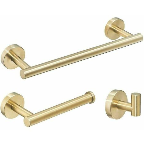 Gold Bathroom Accessories Accessories Bars Set Hand Towel Holders Ring Holders Rails for Bathrooms (1/5)