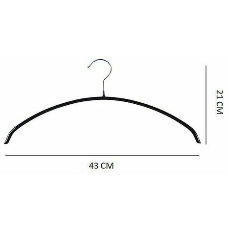 10 pieces of household tempered PVC plastic metal hangers (1/4)