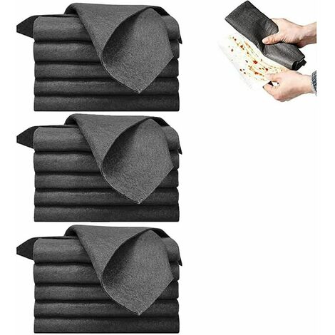 Set of 15 super absorbent and reusable 3030cm thick magic microfiber cleaning cloths (1/5)