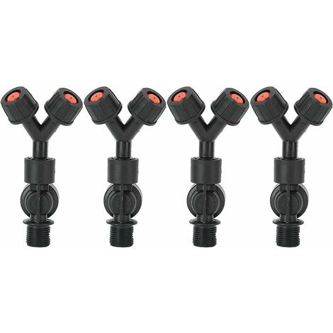 Atomizing Nozzle Spray Head Double Nozzle Anti-drip Sprayer Nozzle Accessory For Agricultural Electric Knapsack Sprayer4pcs G3/8 Dn10 (1/5)