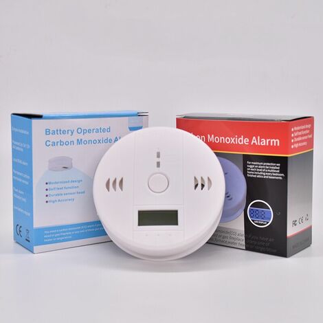 Carbon Monoxide Detector, Smoke Detector, Home Smoke Carbon Monoxide Alarm, Low Power High Accuracy LCD Digital Display