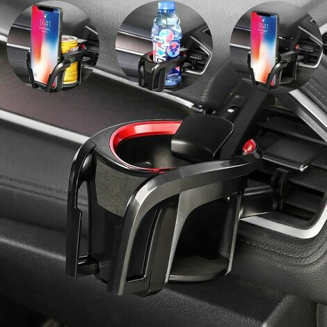Car Cup Holder, 2 In 1 Car Mobile Phone Holder Retractable Car Cup Holder Auto Bottle Holder Drink Holder Can Holder For Car Air Vent (1/5)