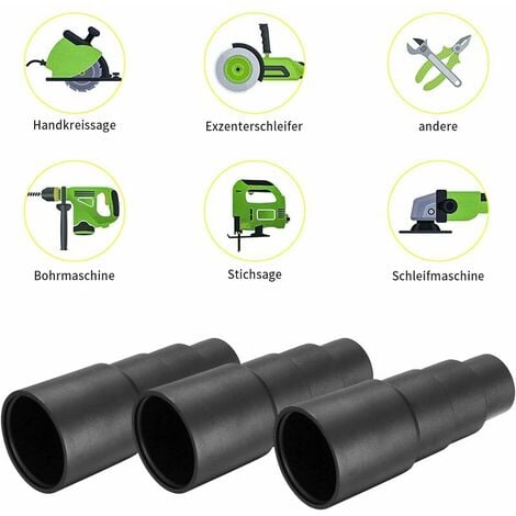 6 Pieces Vacuum Hose Adapters, Vacuum Hose Connector Adapters for Universal Shop Vacuum Cleaners