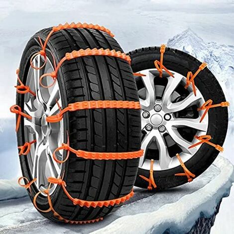 Snow Chain, Car Tire Snow Chain SUV Vehicle Stainless Steel Emergency Mud Non-Slip Strap