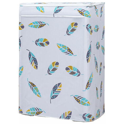 Washing Machine Protective Cover Front Load Washing Machine Dryer Waterproof (Geometry Pattern)6-8kg (58 62 85)
