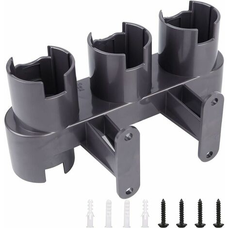 Wall Mount Accessory Holder, Adapter Converter Set for Dyson V11 V10 V8 V7, Replacement Wall Mount Bracket for Dyson Vacuum Cleaner (Grey, with Parts Package) (1/5)