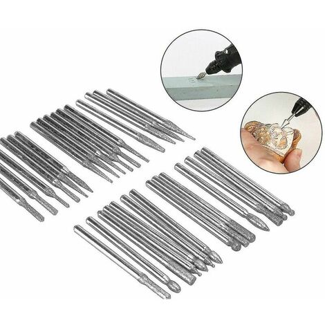 Diamond Bur Drill Bit Grinding Set Dremel Tools (1/5)