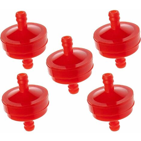 5x Replacement fuel filters for MTD 951-3013, BS-394358 for lawnmower engines without fuel pump (1/4)