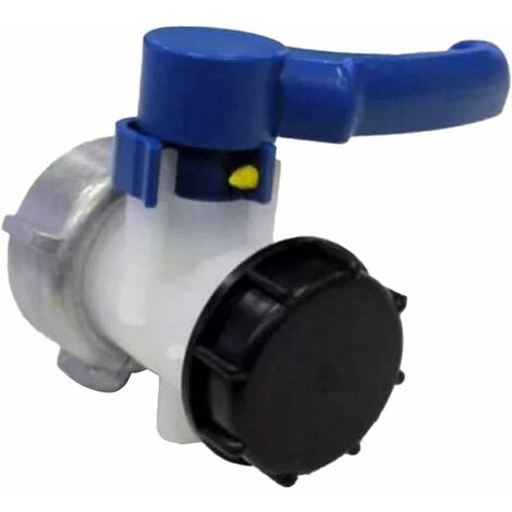 2 inch butterfly valve with 70mm nut for 1000 liter IBC tank - S60x6 (1/3)